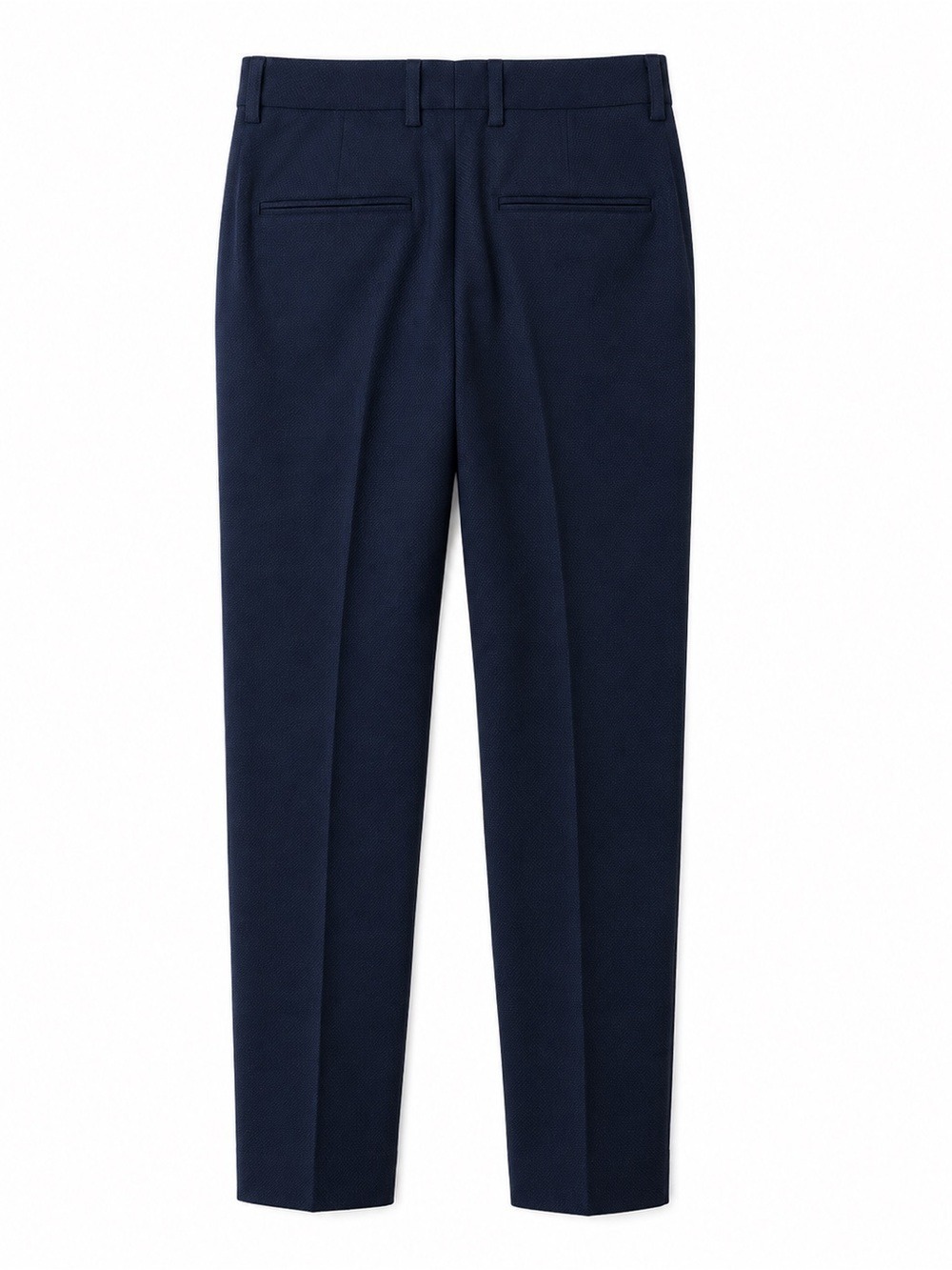 Reiss Navy High-Rise Straight-Leg Trousers - Picture 3 of 8